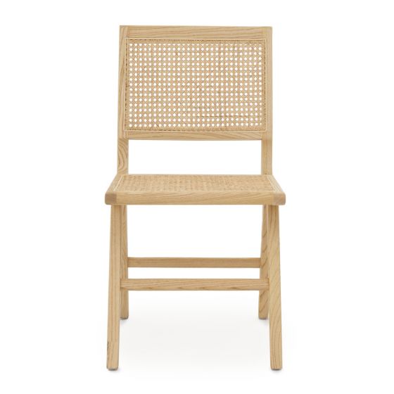 small natural wood rattan cane chair mobilia norah