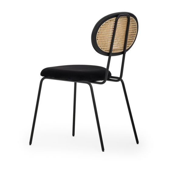 retro chair rattan wicker backrest cane furniture mobilia naralie