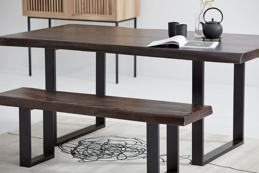 salle à manger table banc en bois mobilia jura