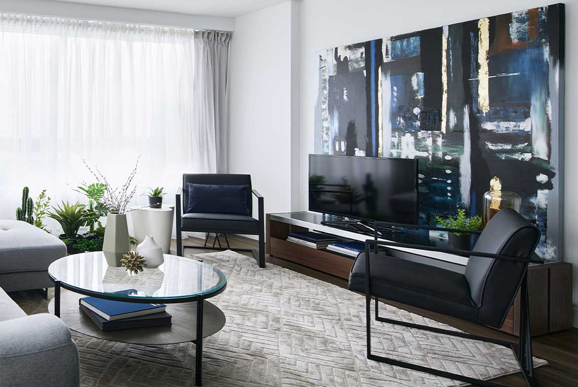 Placing a TV in a Small Living Room: Layout Ideas | Mobilia Canada