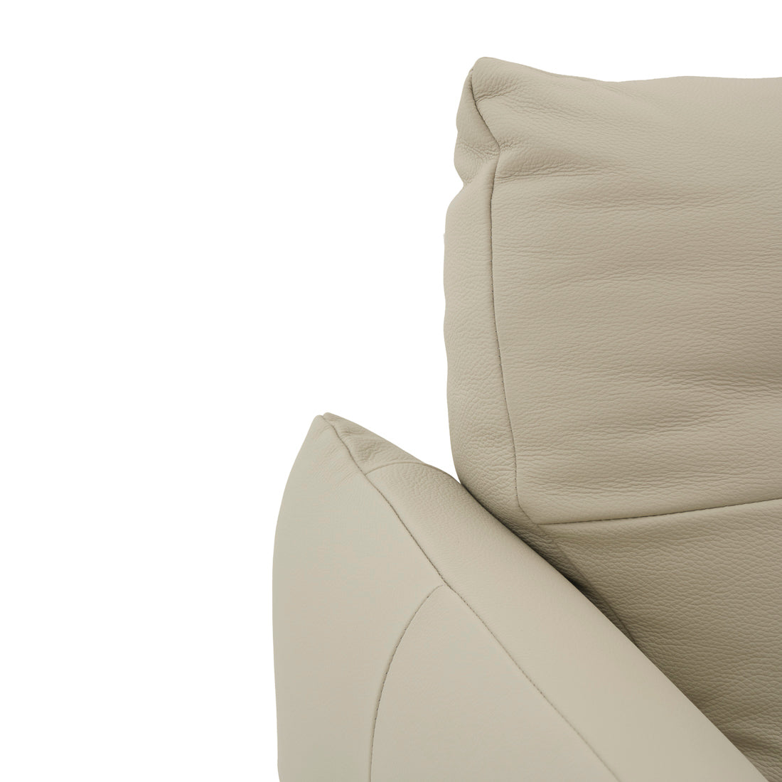 Wessa Leather Loveseat Beige
