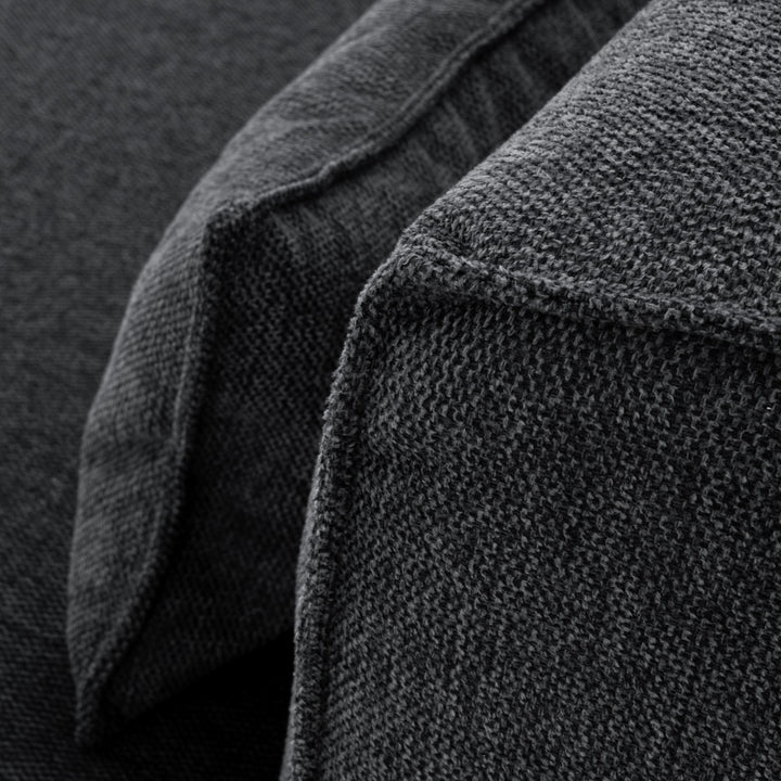 Ellemia Modular Armless Chair Dark Grey