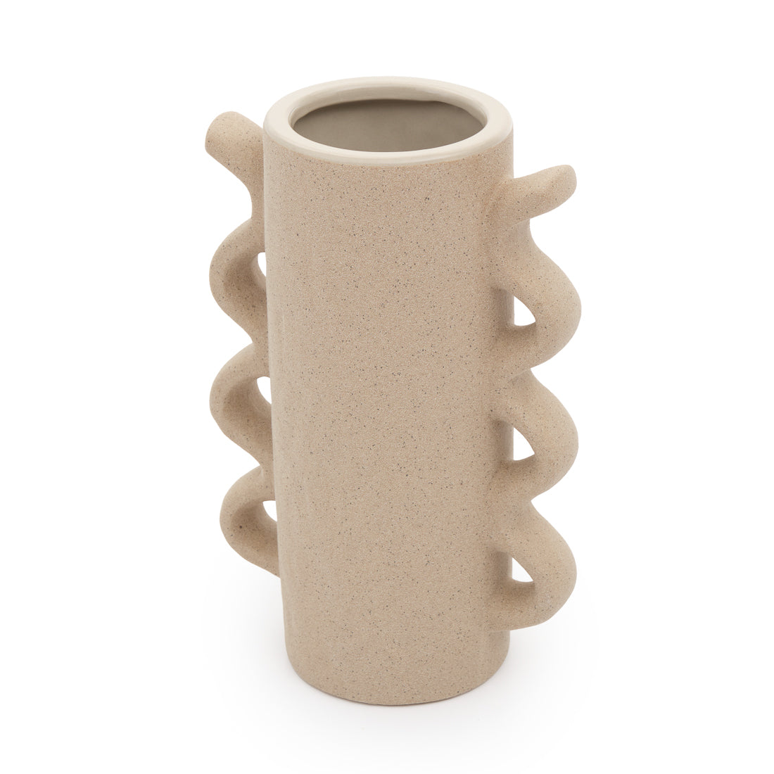 Ebisca Ceramic Vase Beige