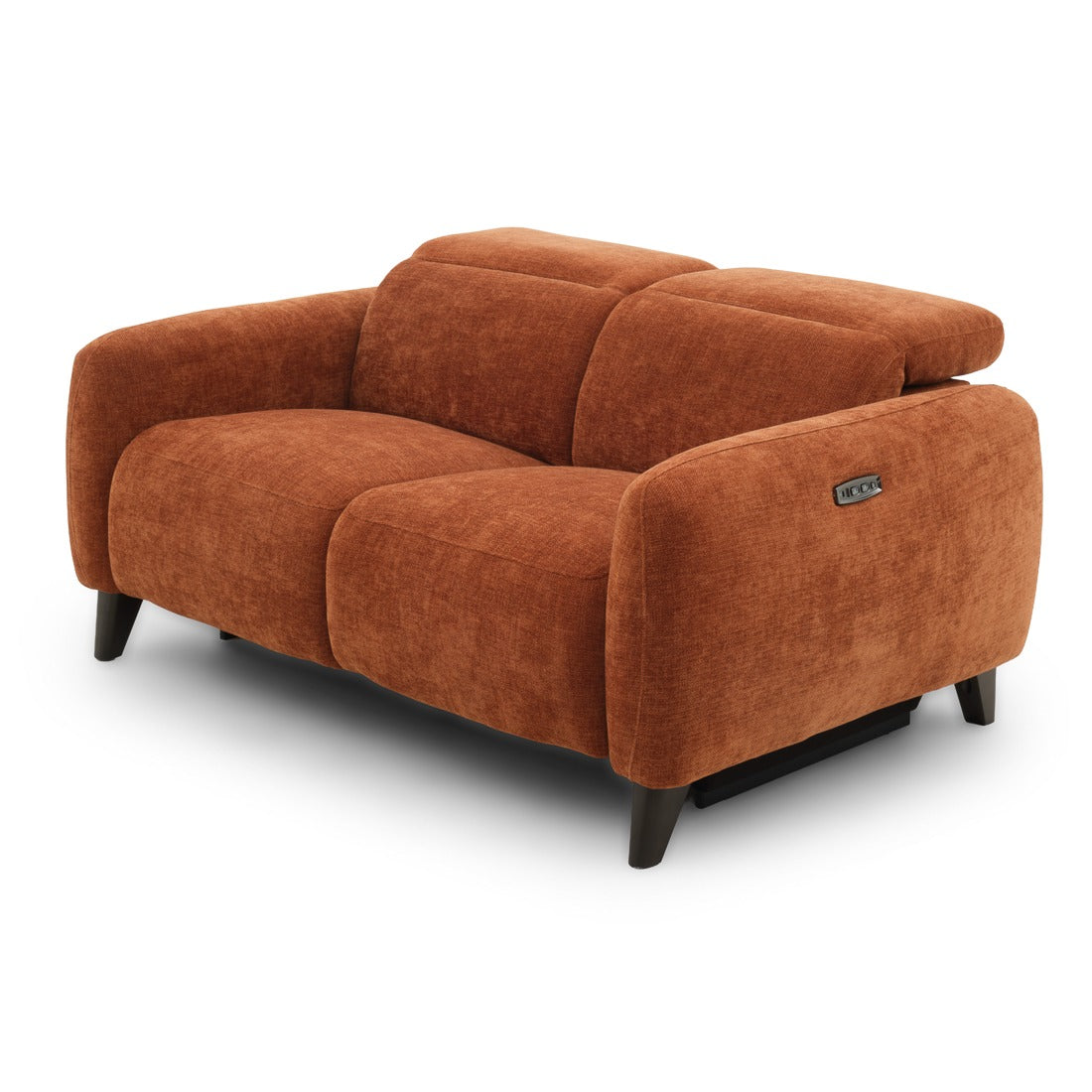 Nilani Fabric Reclining Loveseat Orange
