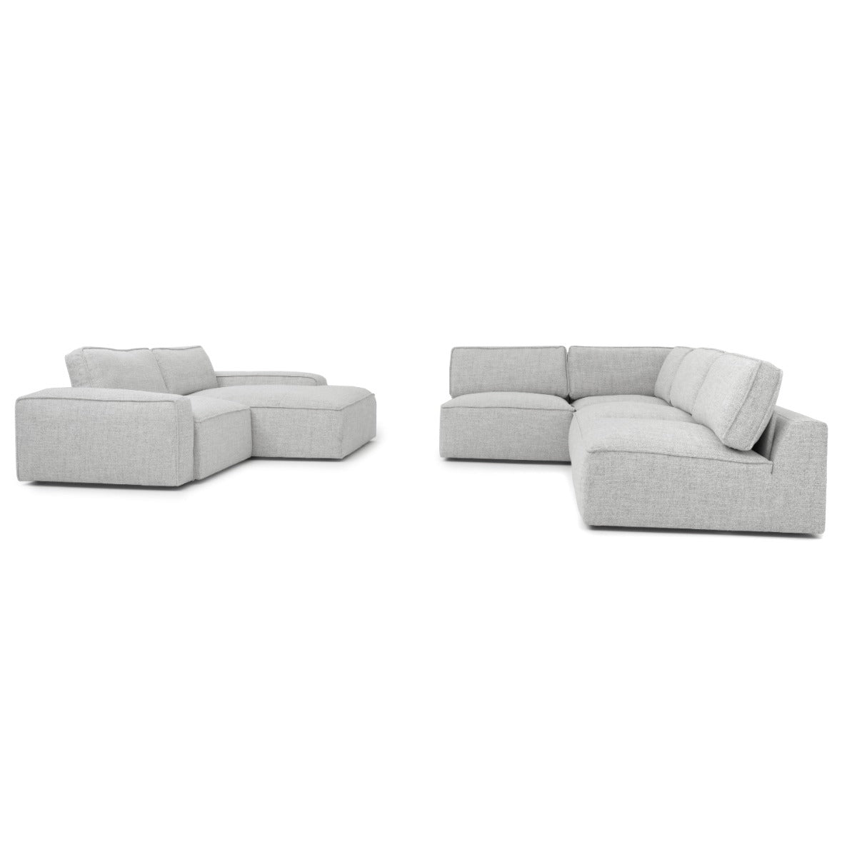 Nash Fabric Modular Set Light Grey