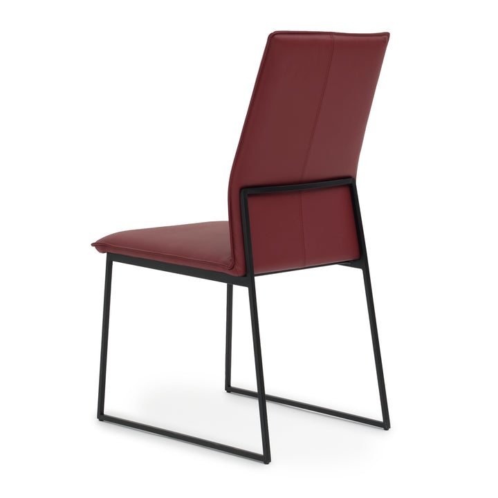 Wara Leather Chair Burgundy