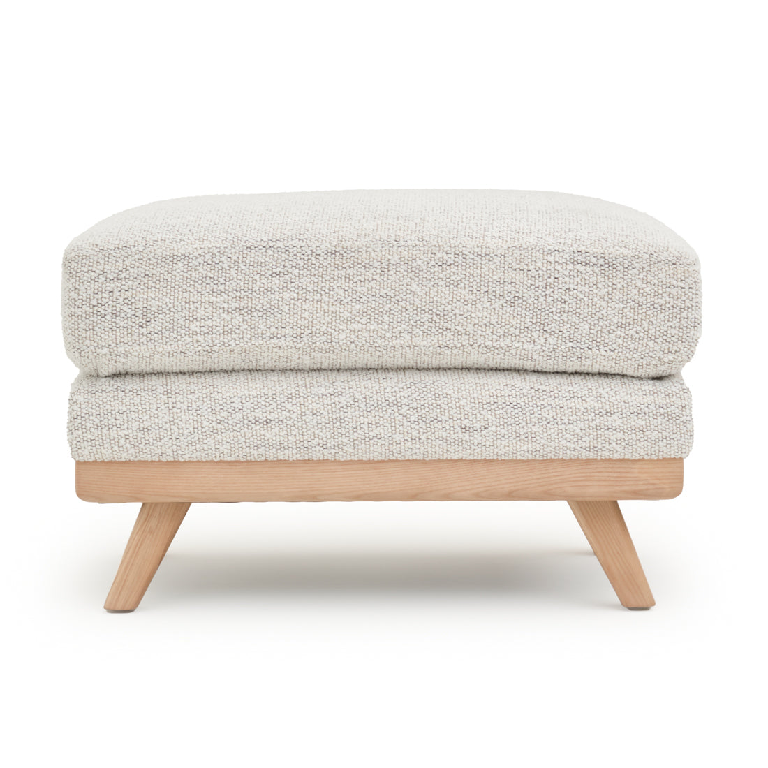 Esme Fabric Ottoman Beige