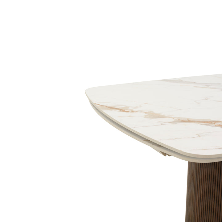 Esmeralda Extendable Dining Table White
