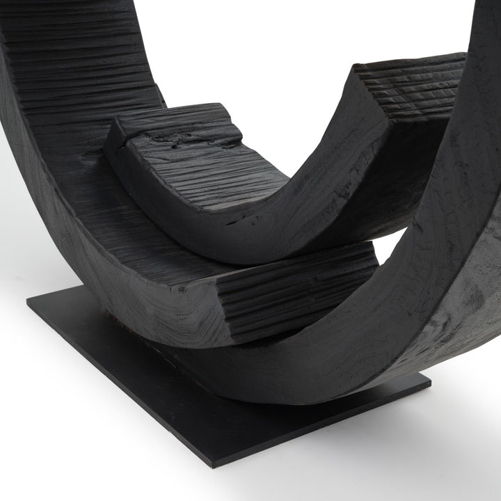 Wintra Wood Console Table Black