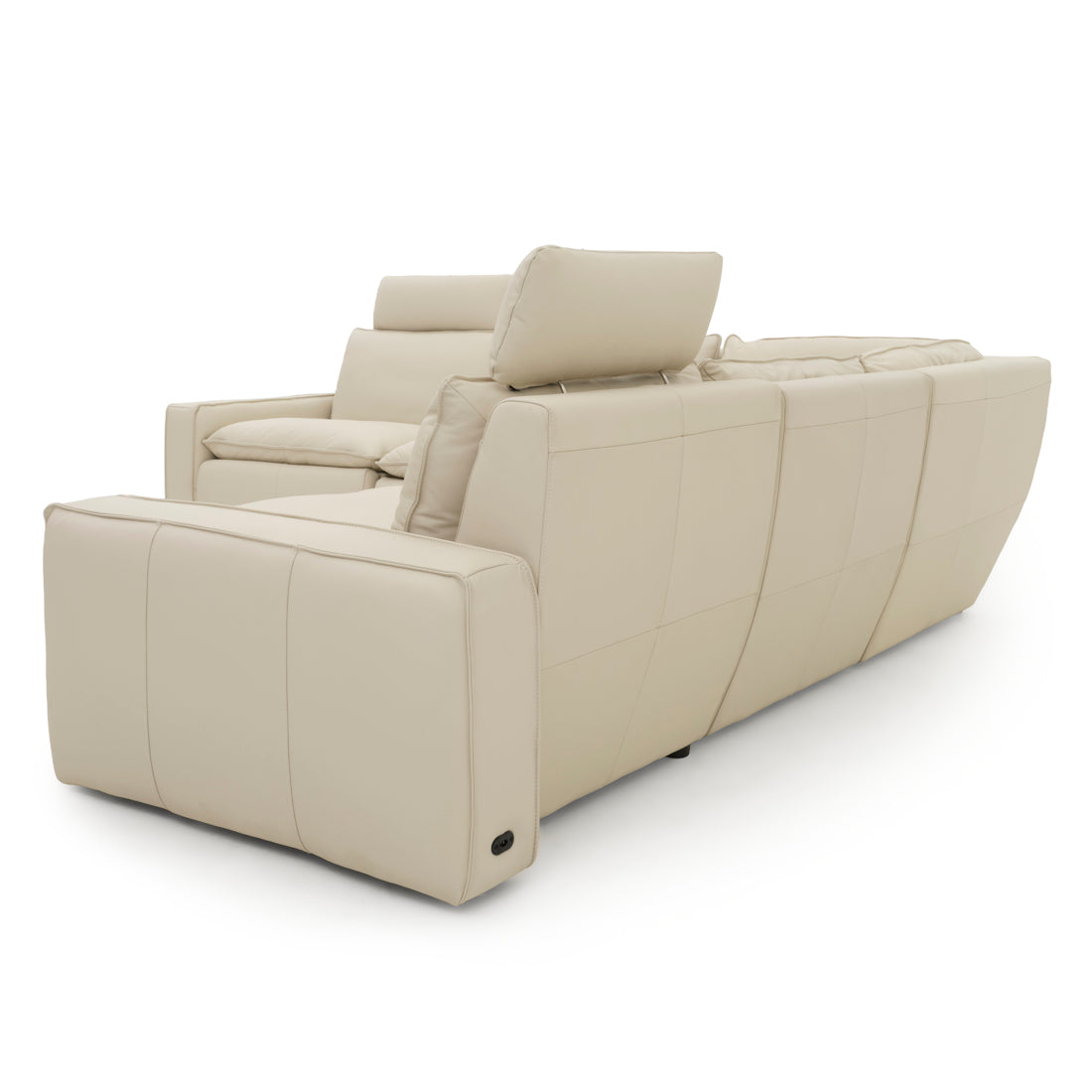 Nadyna Leather Modular Set Beige