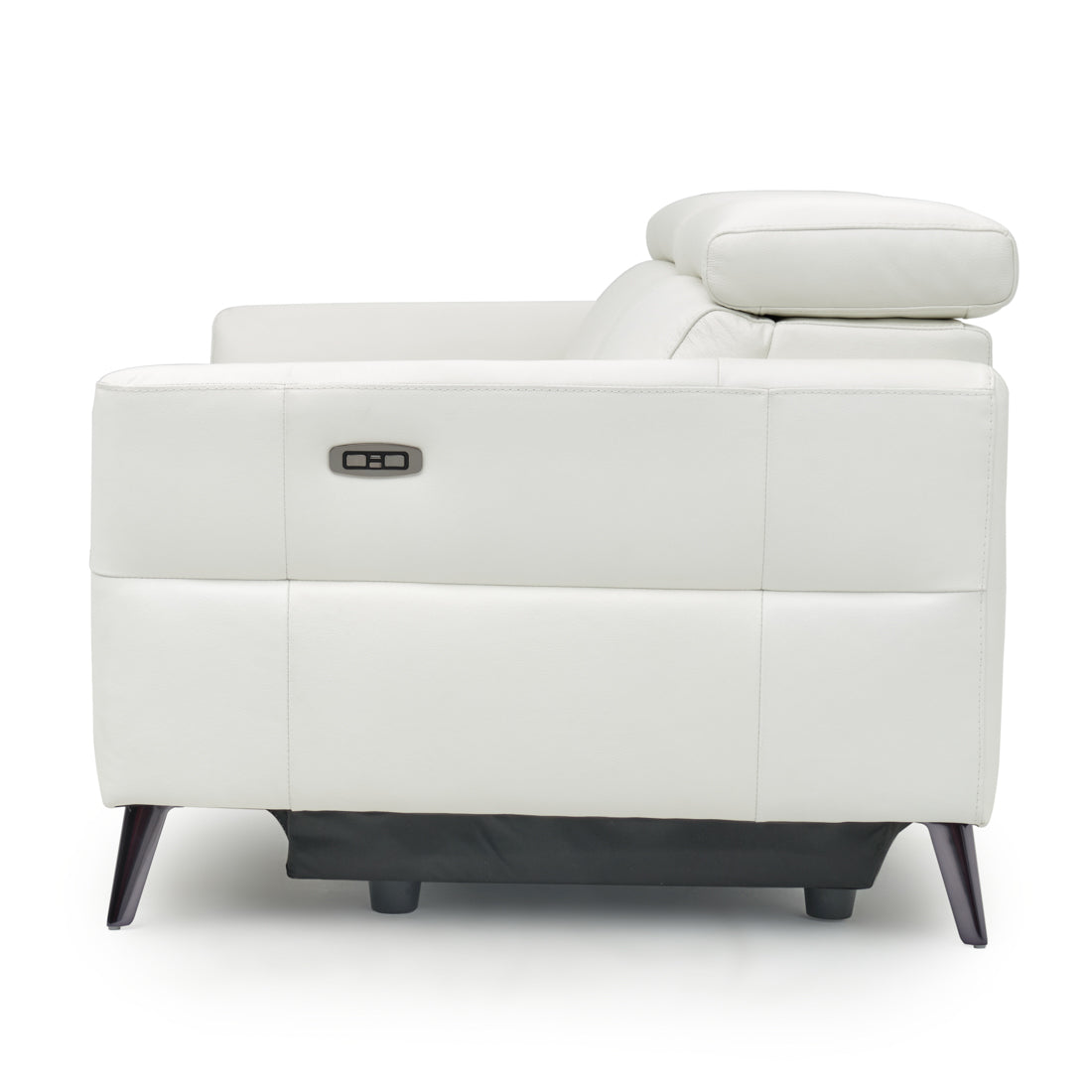 Westlyn Leather Reclining Sofa White