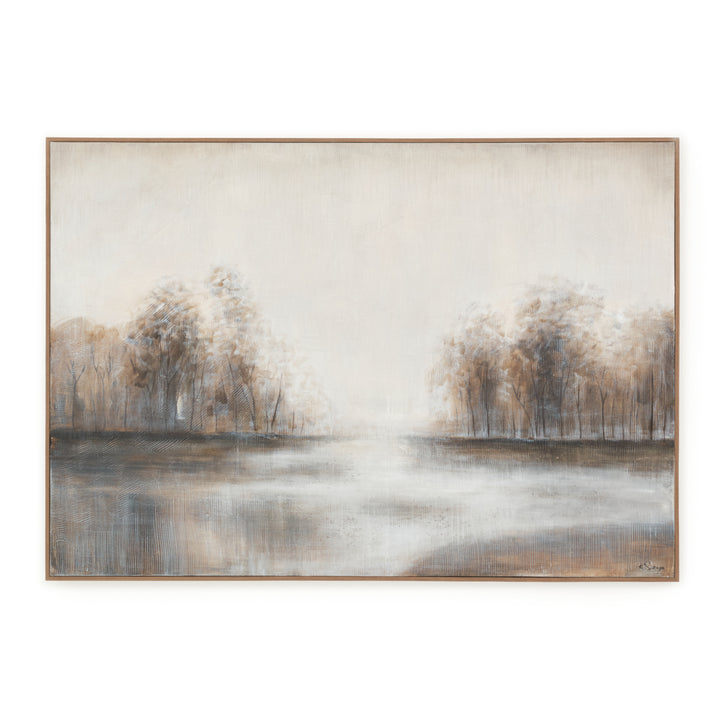 Nabeau Painting on Canvas Taupe