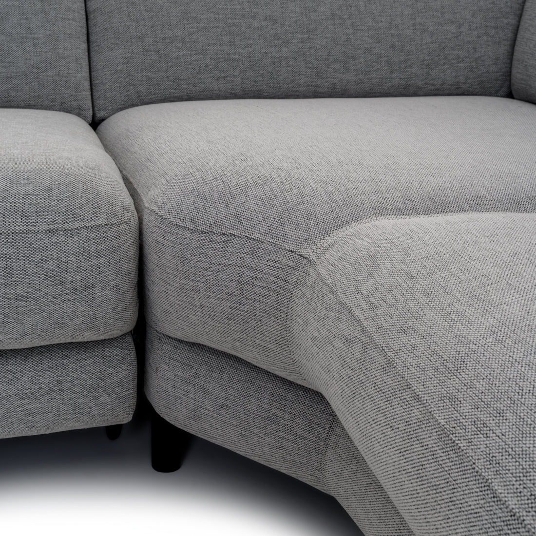 Emilia Reclining Sectional Sofa Light Grey
