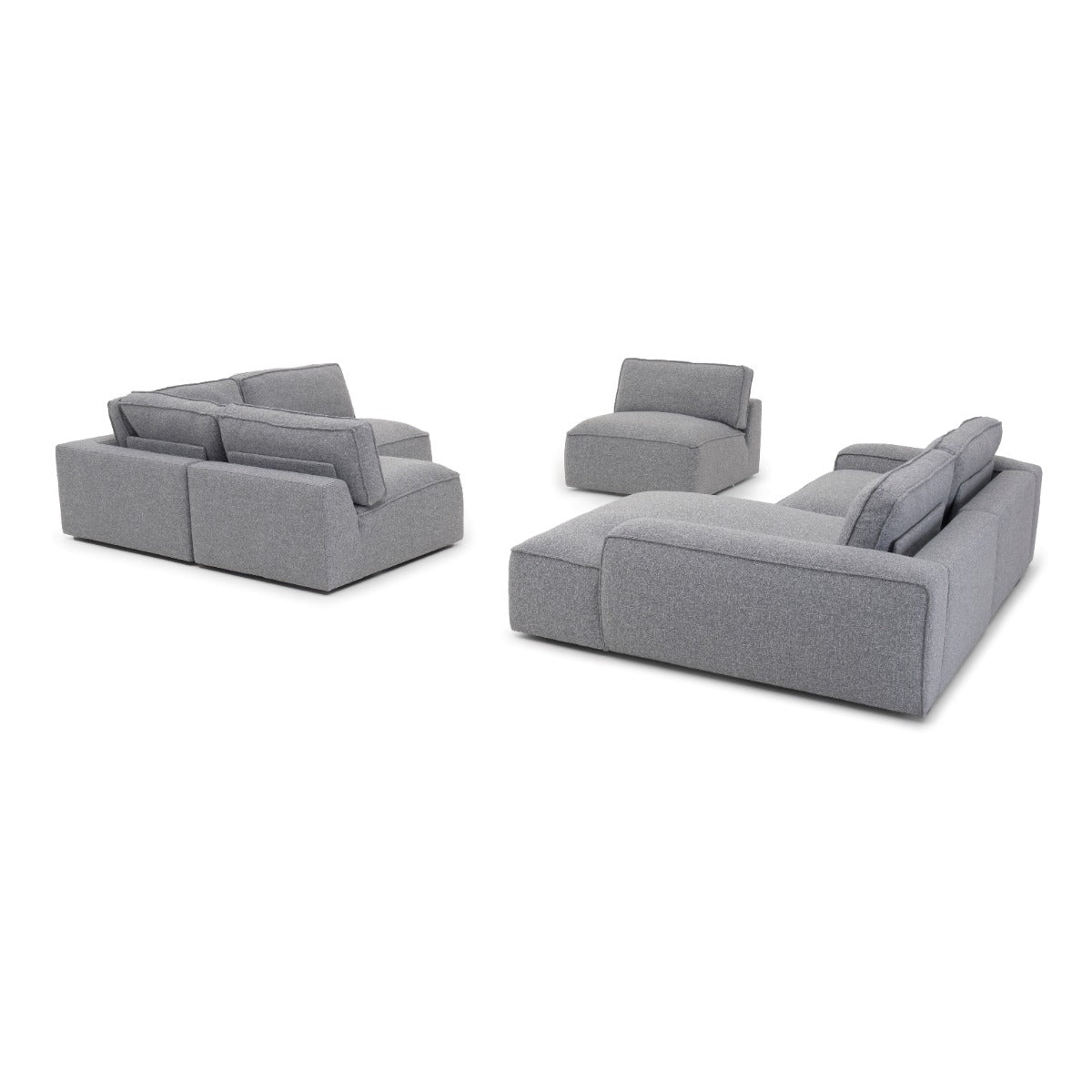 Nash Fabric Modular Set Dark Grey