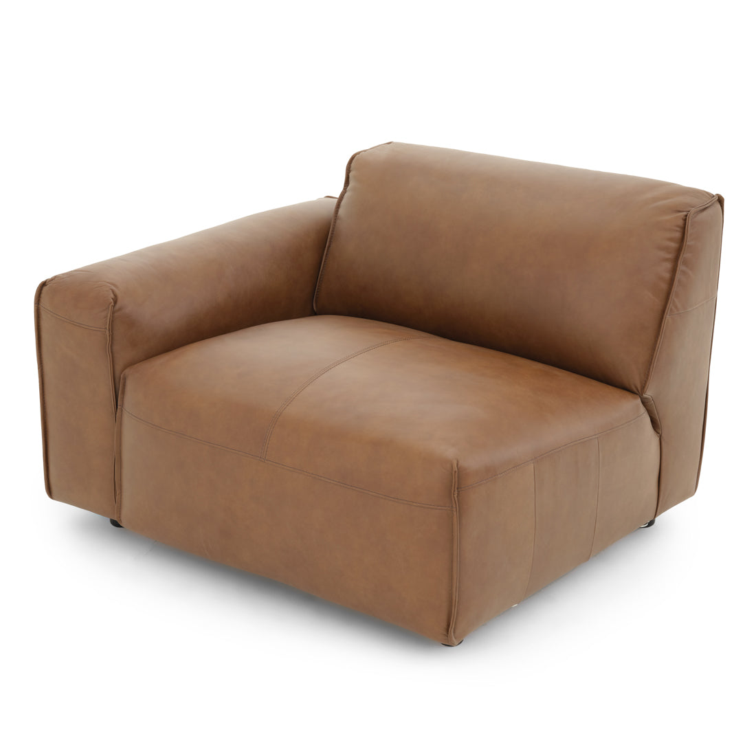 Nessa Modular Left Chair Dark Brown