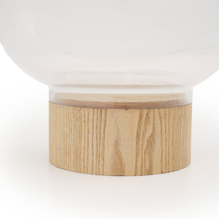 Ezra Glass Coffee Table Beige