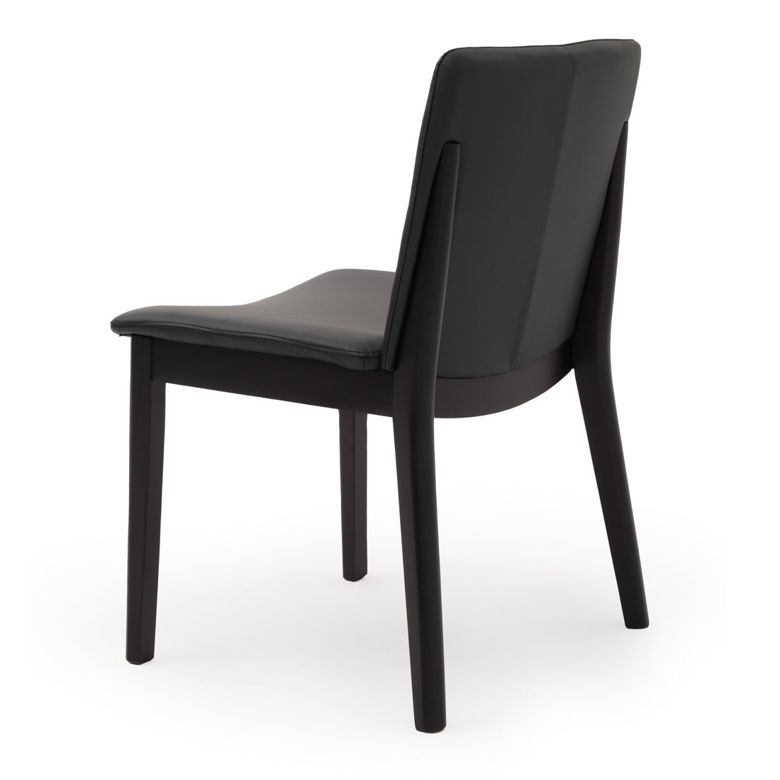 Emy Leather Chair Black