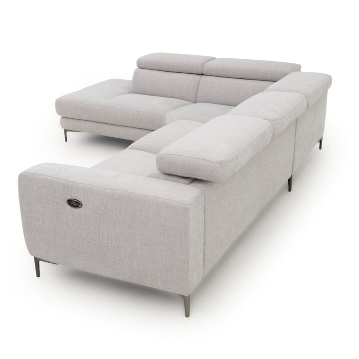 Emilia Reclining Sectional Sofa Light Grey