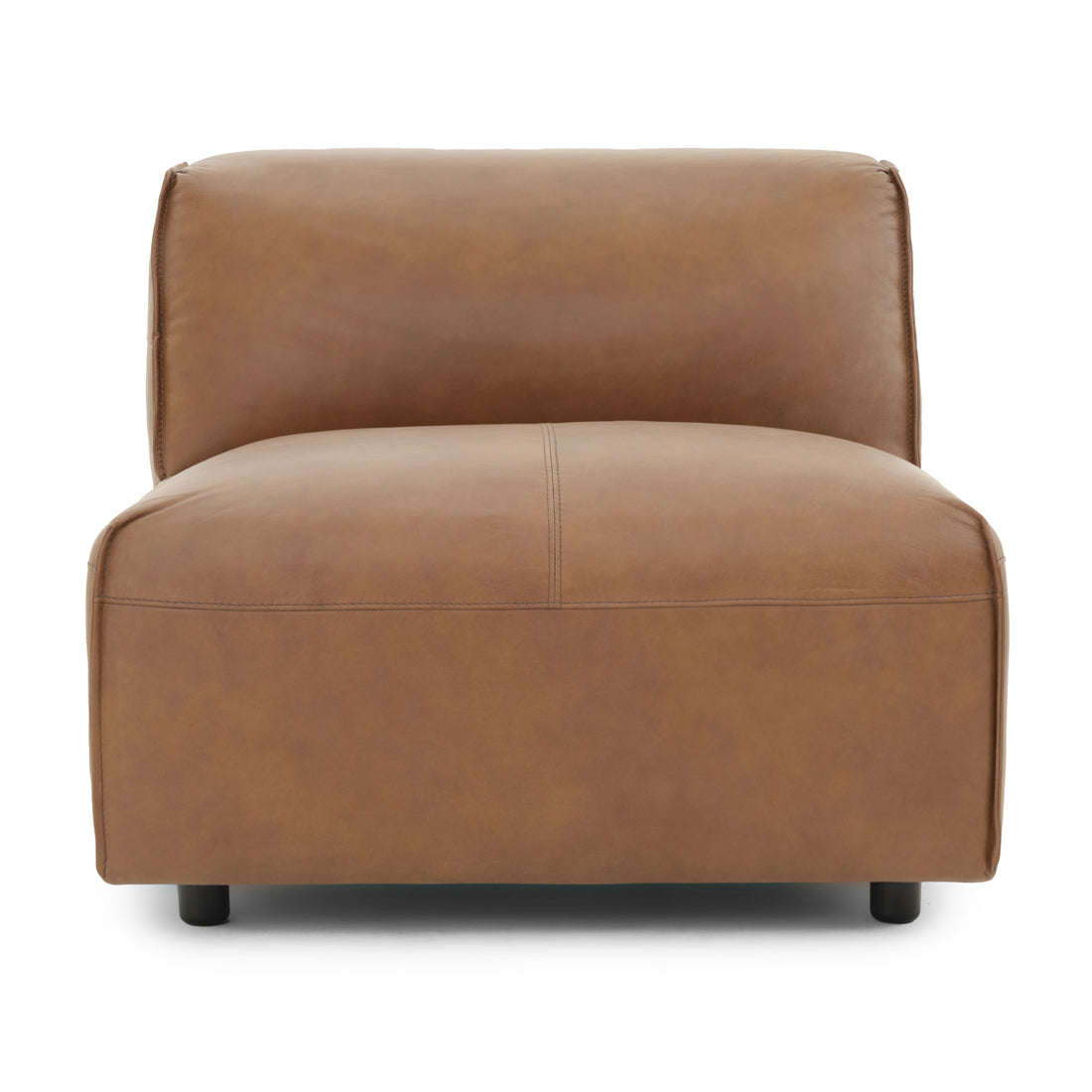 Nessa Modular Armless Chair Dark Brown