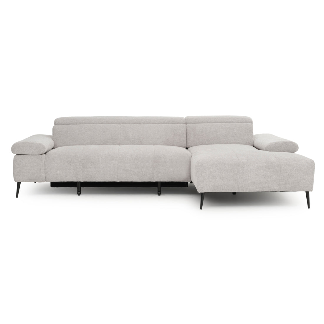 Eldan Fabric Sectional Sofa Light Grey