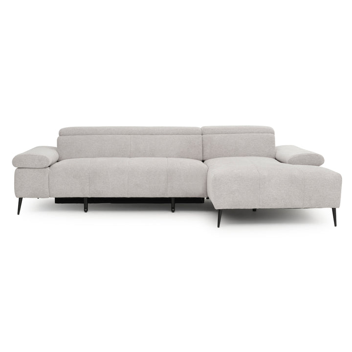Eldan Fabric Sectional Sofa Light Grey
