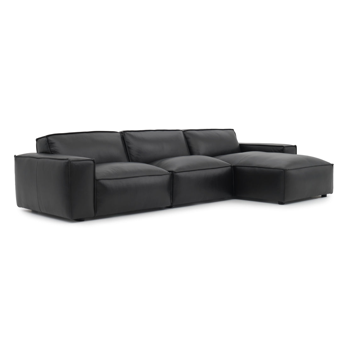 Nook Leather Modular Set Black