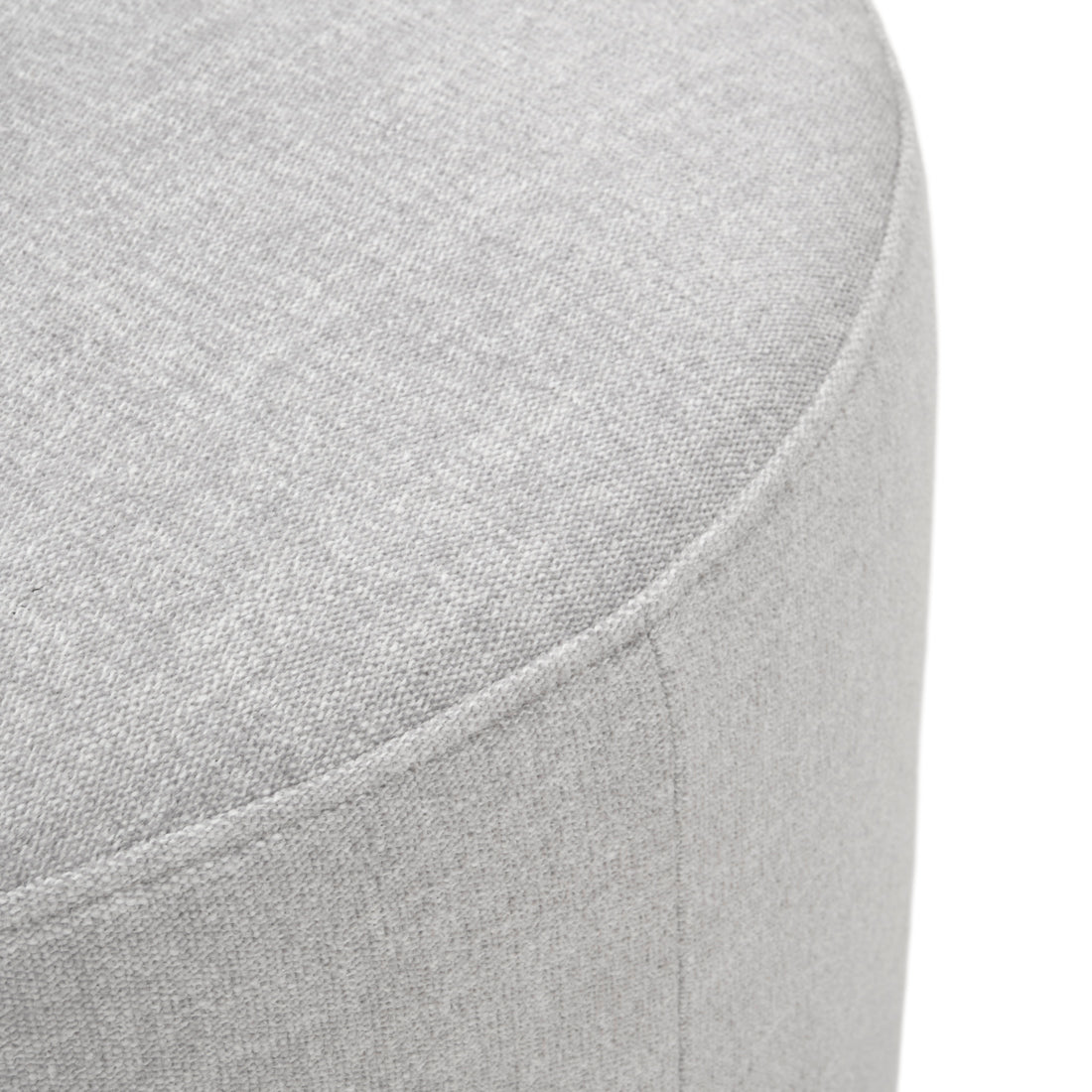 Wyle Fabric Ottoman Light Grey