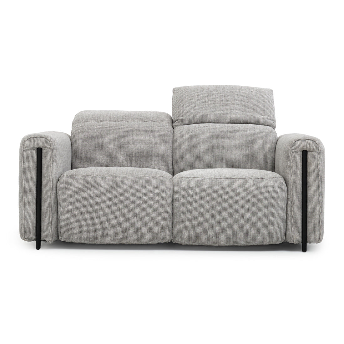 Wilnoir Fabric Reclining Loveseat Light Grey