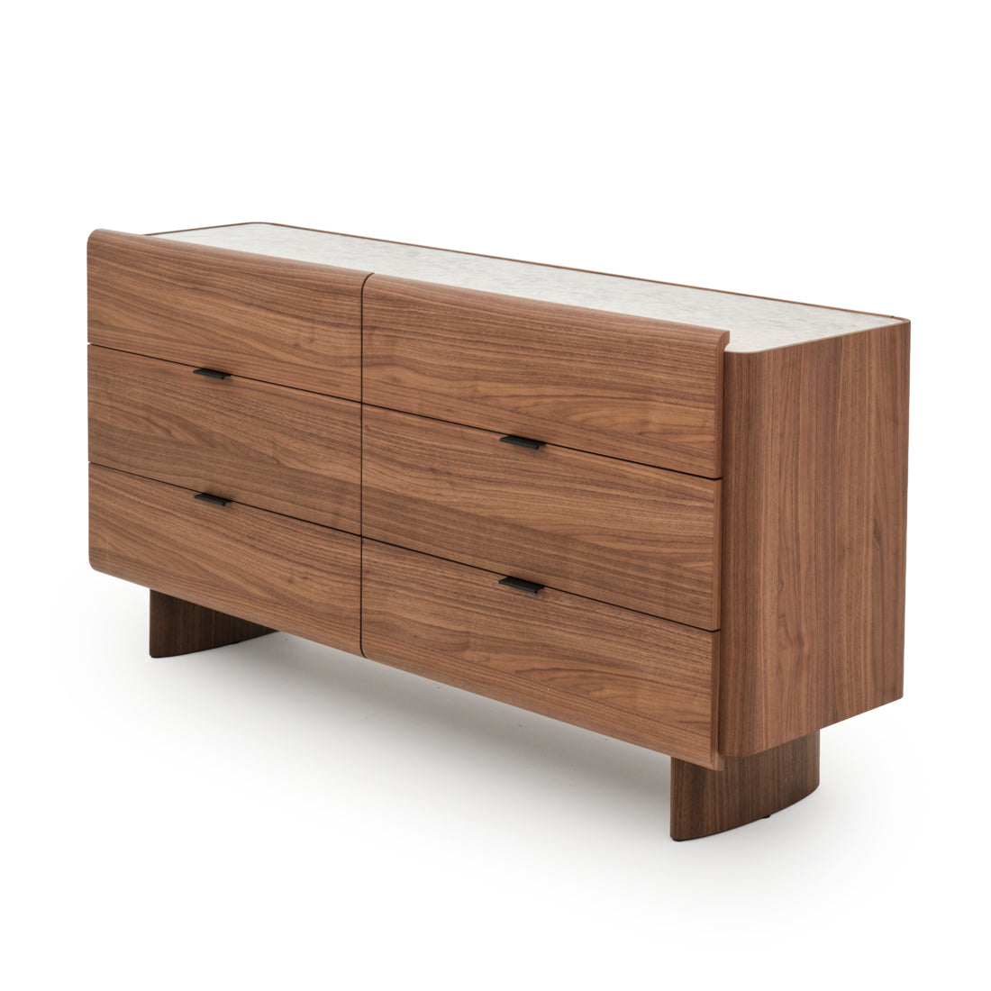Evana 6-Drawer Dresser Dark Brown