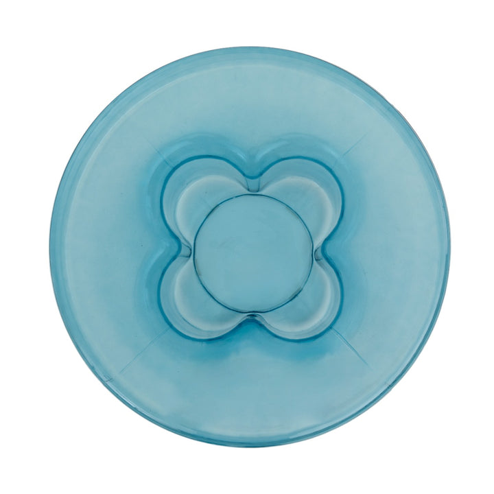 Eira Glass Coffee Table Light Blue