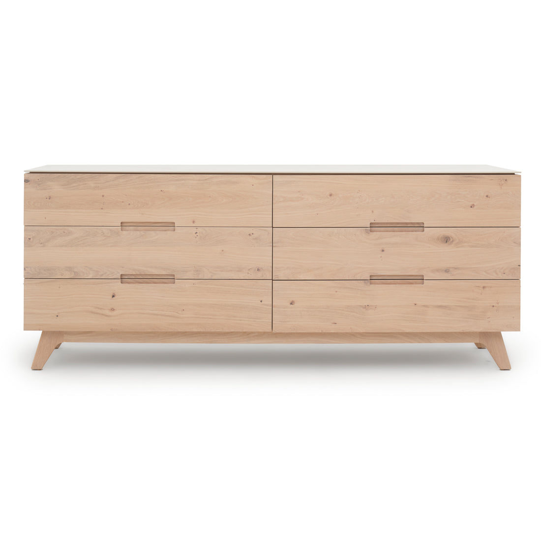 Elaina 6-Drawer Dresser Light Brown
