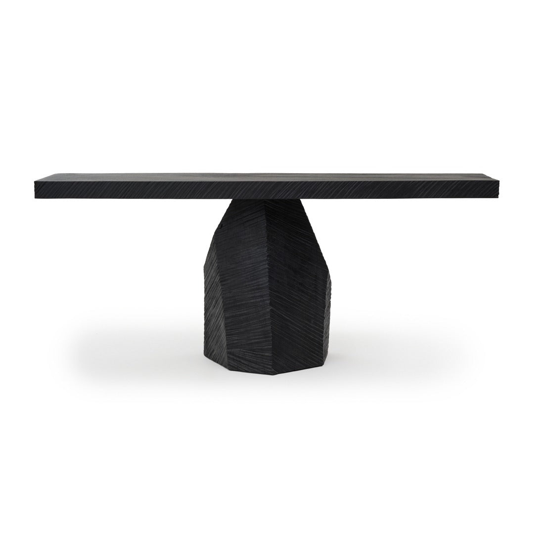 Welta Wood Console Table Black
