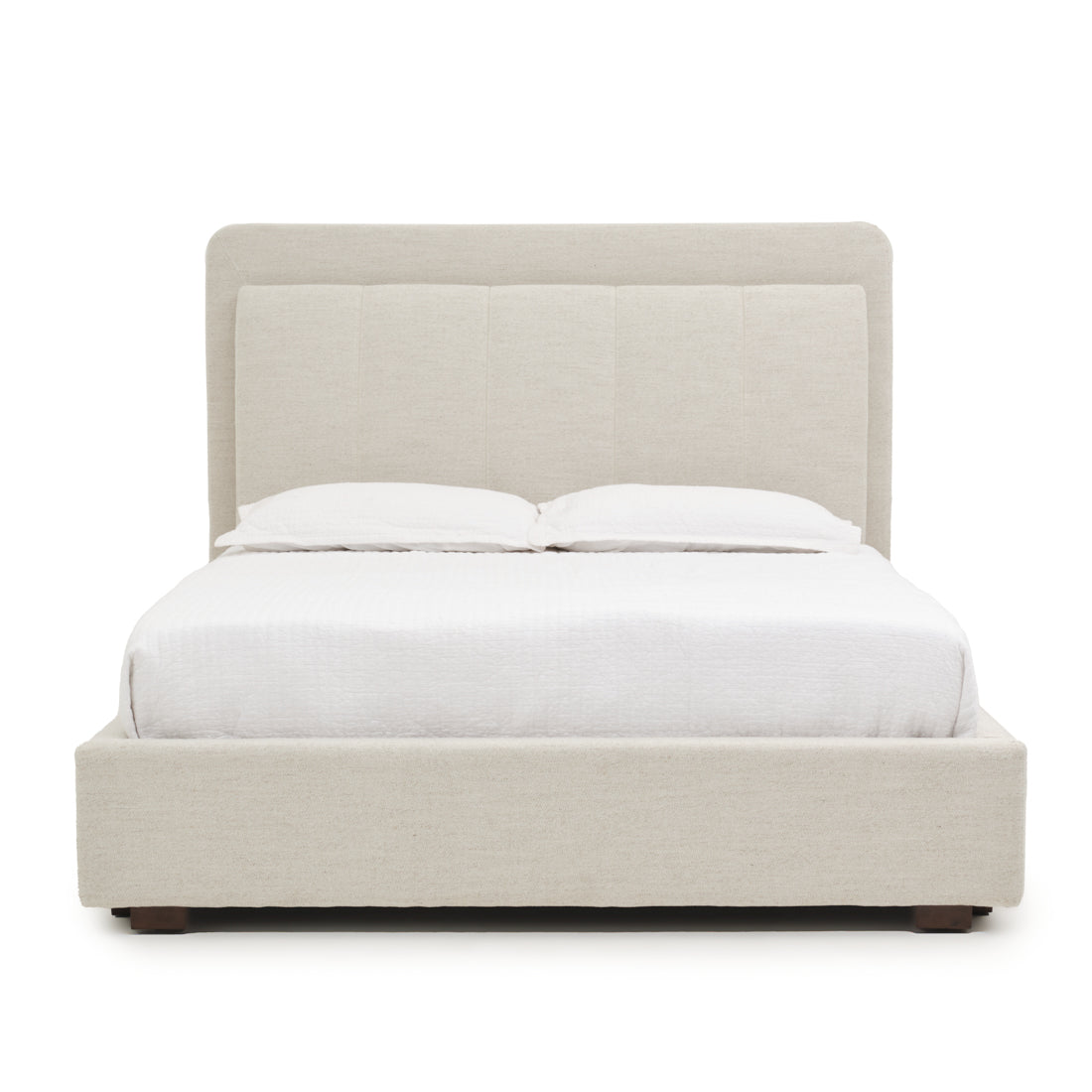 Elisha Fabric Queen Bed Beige