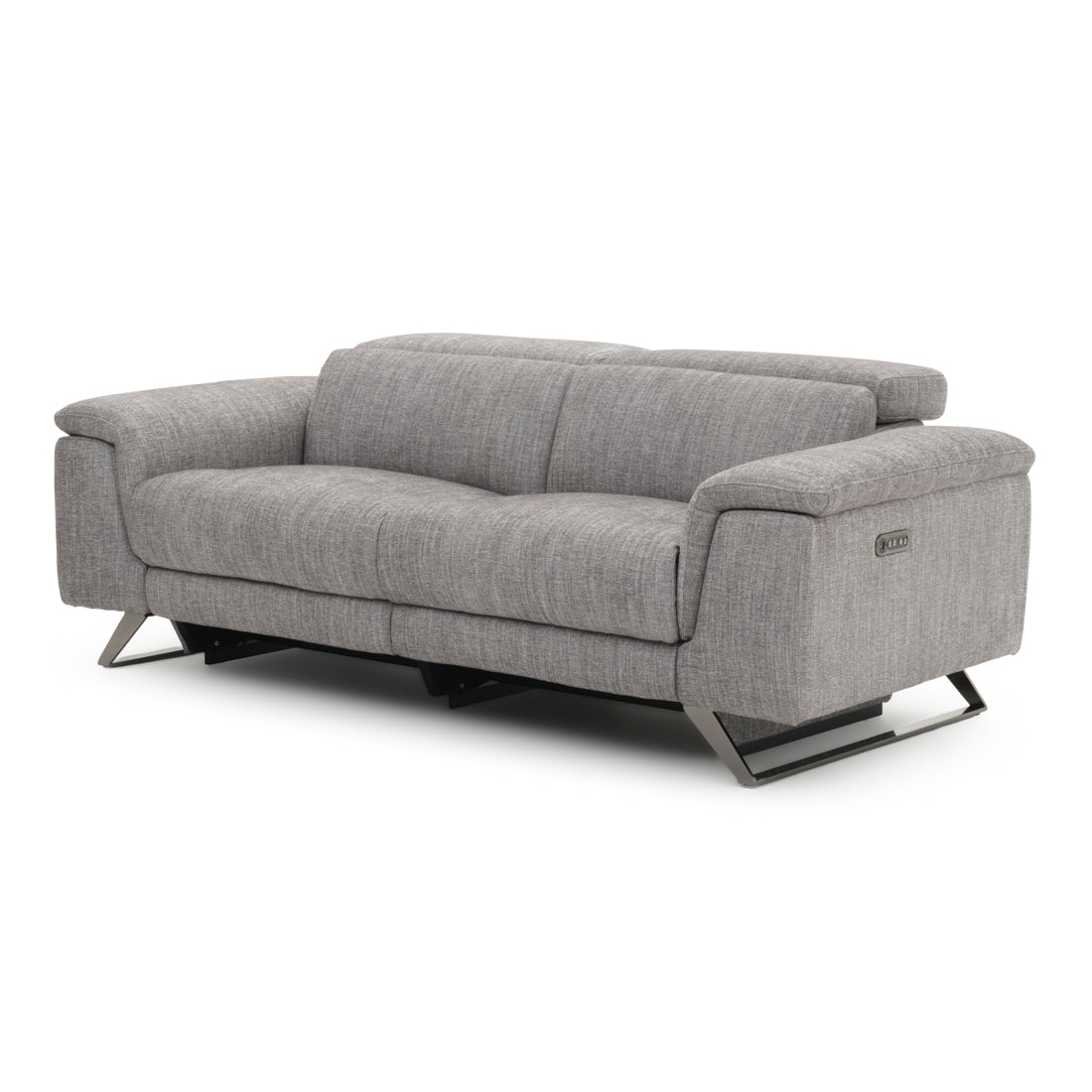 Warren Fabric Reclining Sofa Dark Grey
