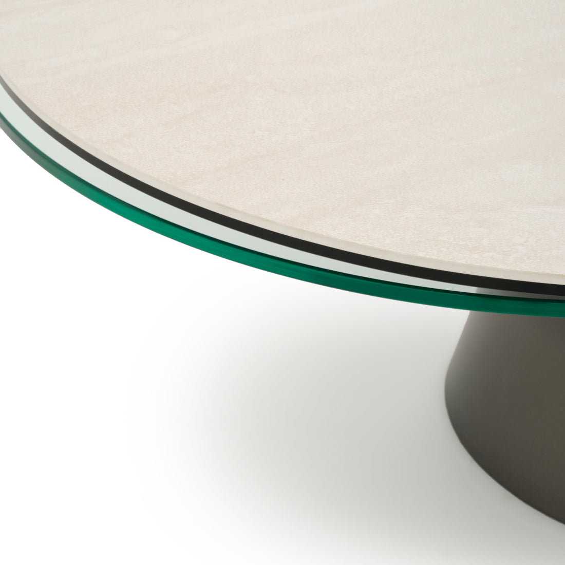Navona Ceramic Coffee Table Light Brown