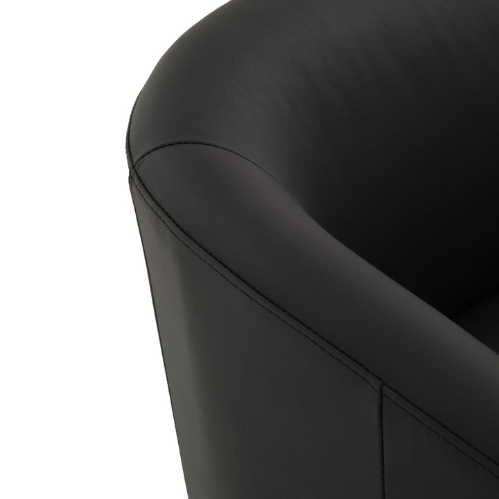 Wesel Swivel Accent Chair Black