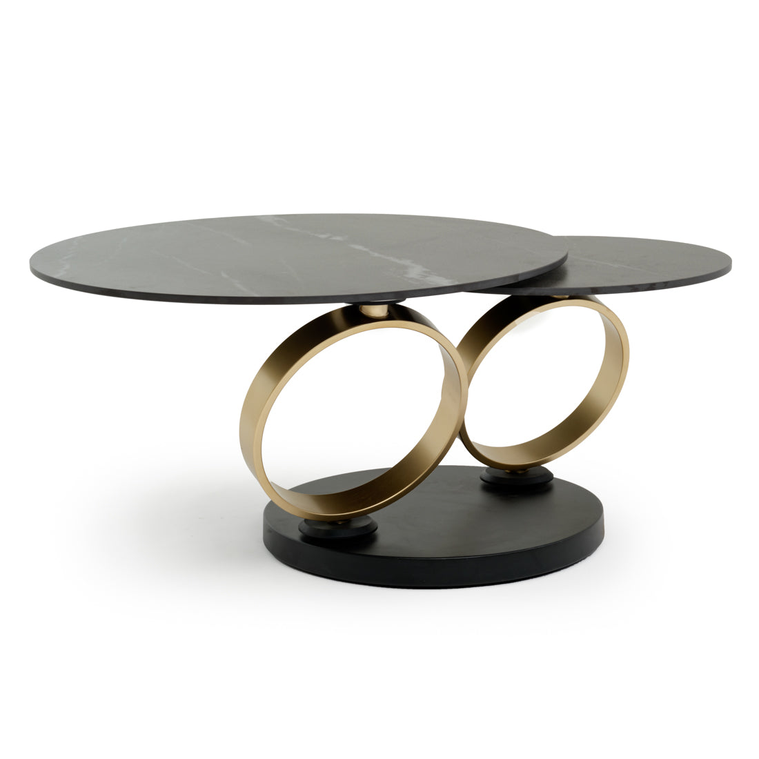Whitten Ceramic Coffee Table Black