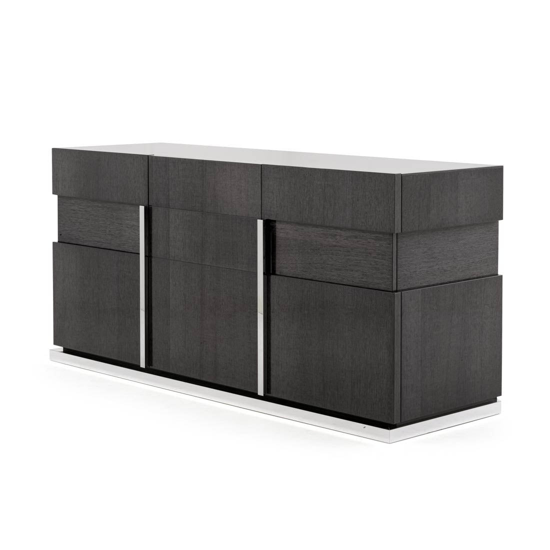 Carlyle Wood Sideboard Dark Grey