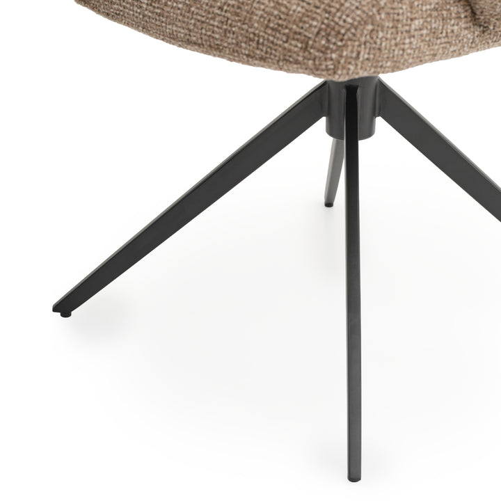 Elista Swivel Armchair Light Brown