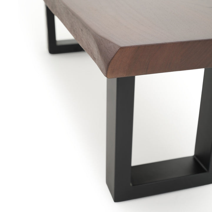 Noema Wood Bench Dark Brown