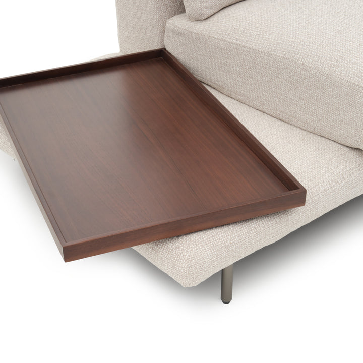 Elizabeth Modular Chair W. Left Table Beige