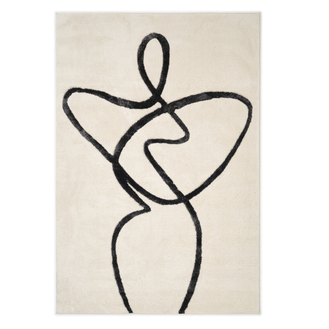 Simo Area Rug Black & White