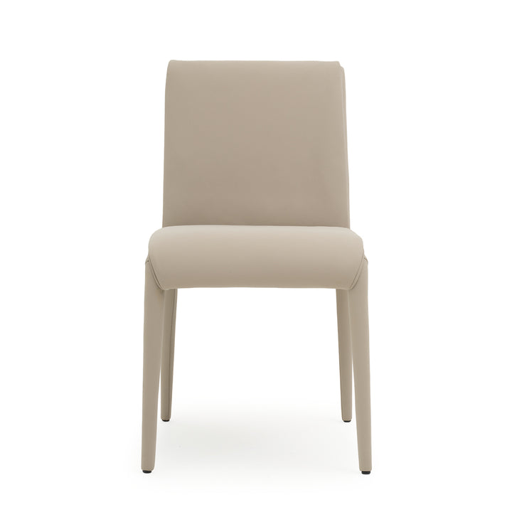 Nanji Leather Chair Light Grey