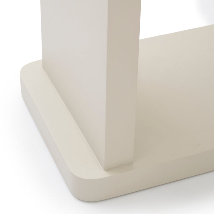 Siya Wood Accent Table White