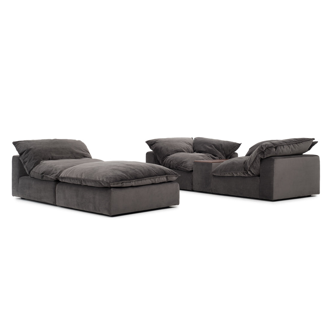 Nuage Fabric Modular Set Dark Grey