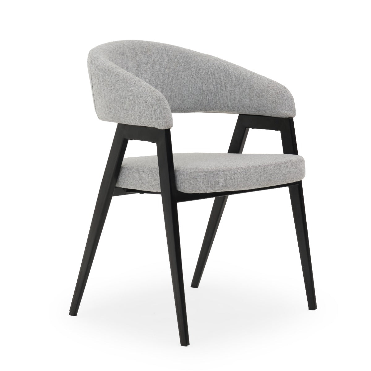 Waltina Fabric Armchair Light Grey