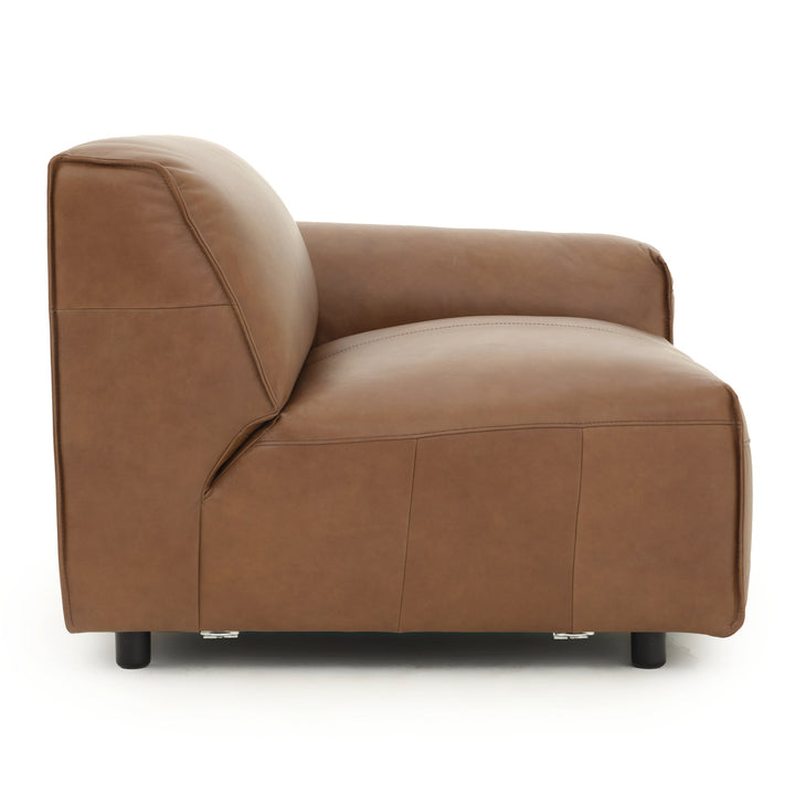 Nessa Modular Right Chair Dark Brown
