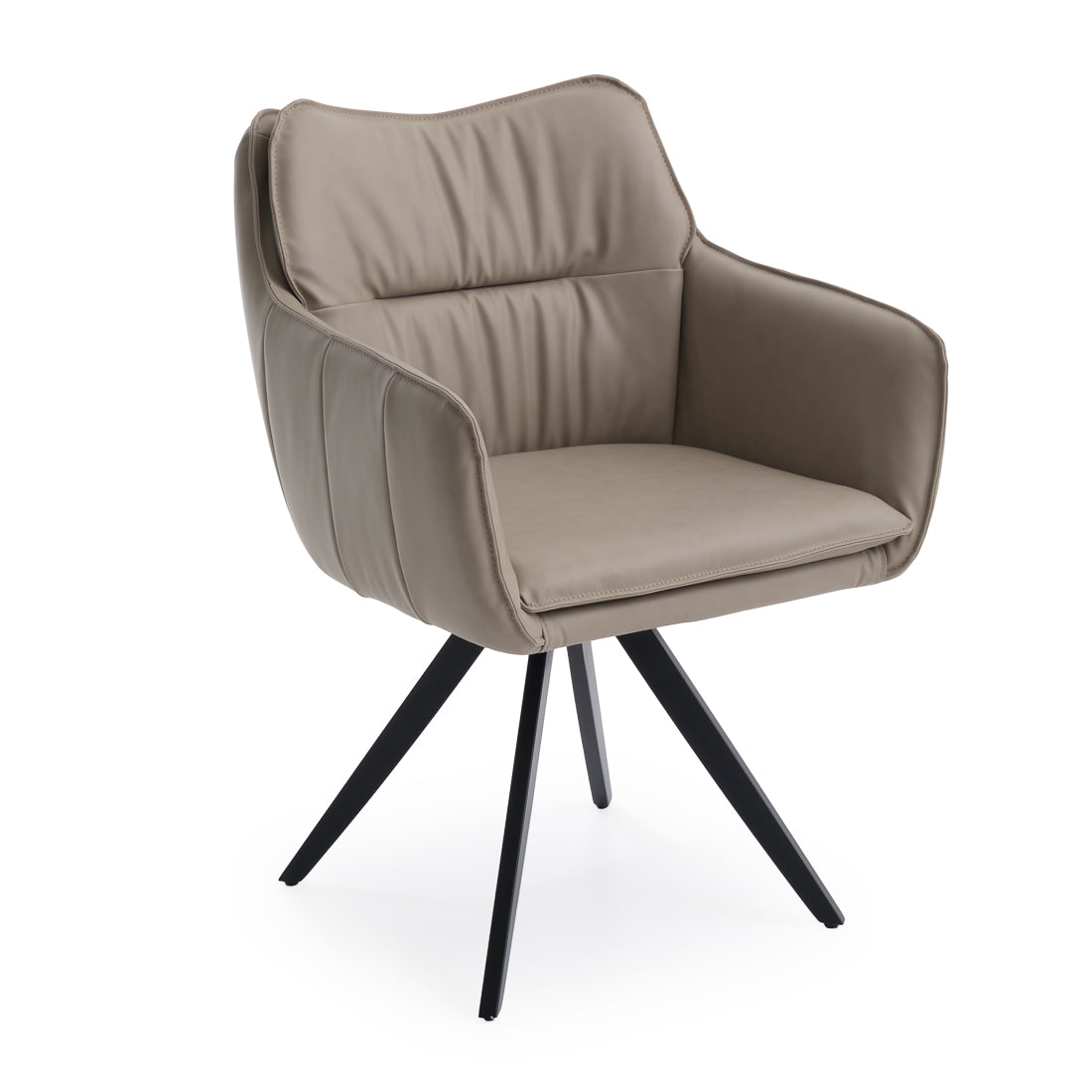 Nahara Swivel Armchair Taupe