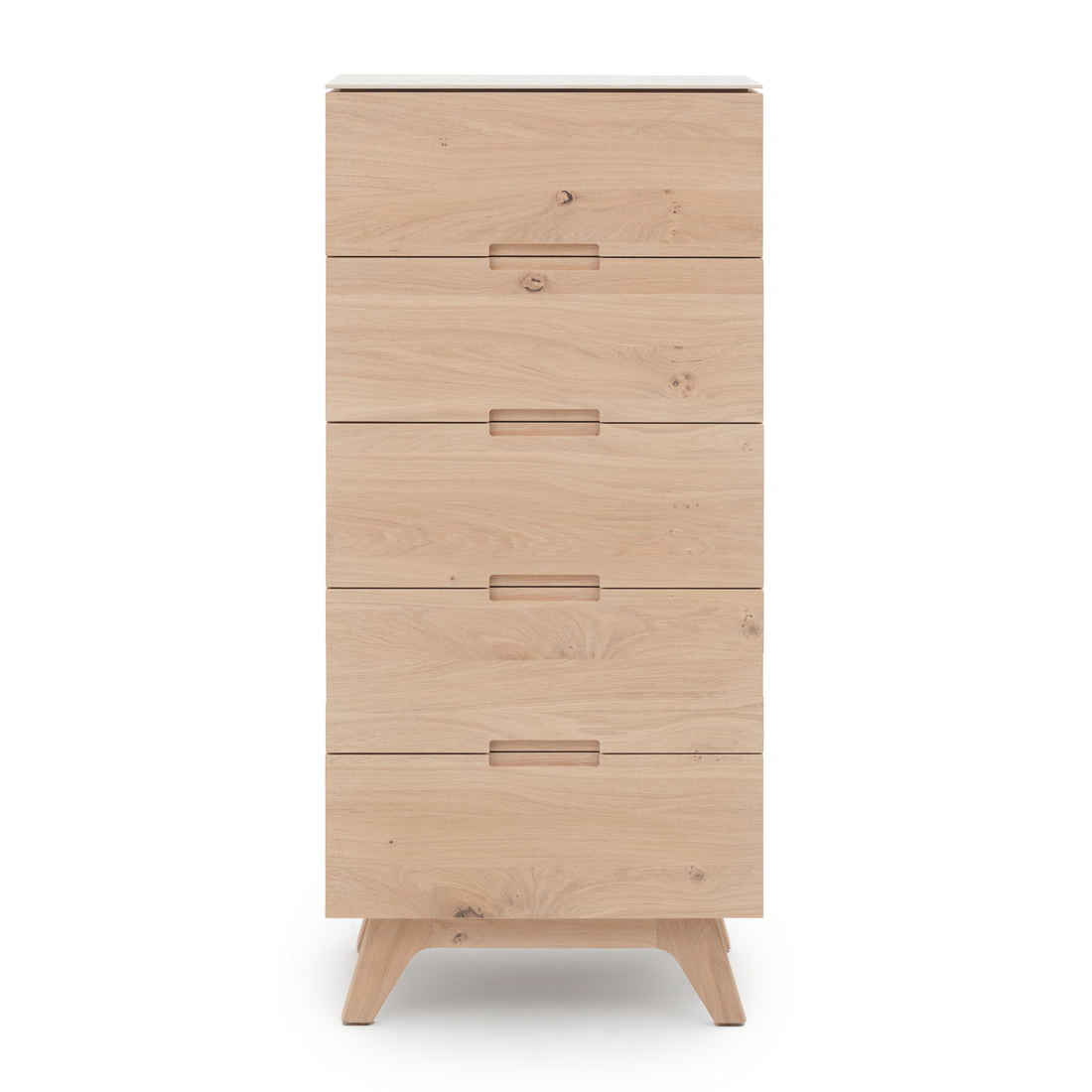 Elaina 5-Drawer Chest Light Brown