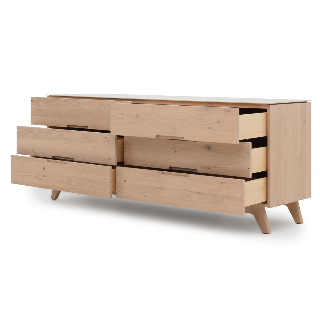 Elaina 6-Drawer Dresser Light Brown